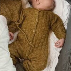 Zara Baby Wool Blend Cable Knit Jumpsuit Jumper One Piece Outfit